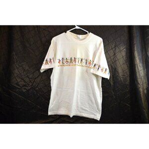 Antigua Feelin' Hot Hot Hot Large White T-Shirt T-ZERS Beefy Tee Vintage